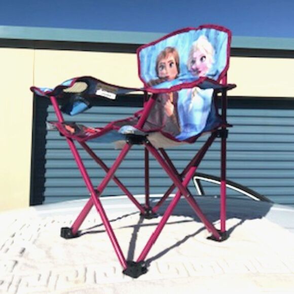 Frozen II - Anna & Elsa . {2} New Camping Chairs & Pre-Owned {4-12} Girls Dress - Picture 5 of 10